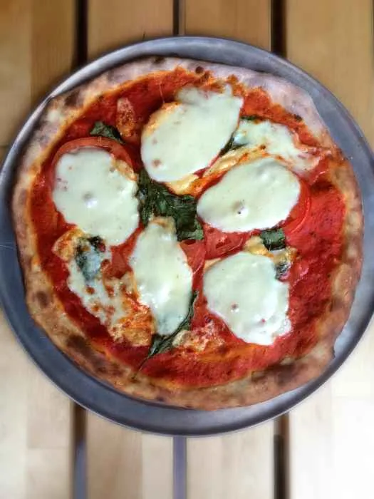 Pi Margherita Pizza 1 for Pi Gallery Bar: Eating for Good Cause