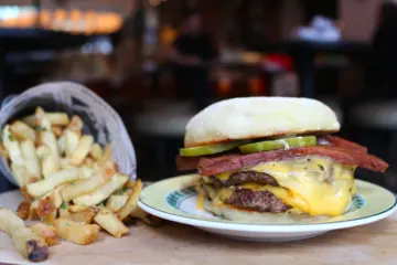 Cochon Volant Breakfast Royale for Cochon Volant's 'Hangover Helper' for National Burger Month