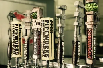 Pipe Tap Handles 2 for Let’s Get It Stouted In Here at Tuman’s Tap & Grill Sunday, February 17