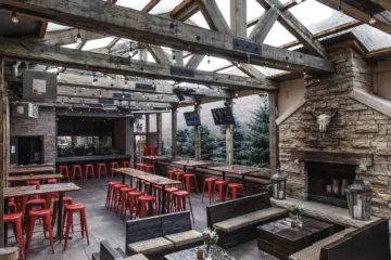 Beer Garden 1 for Labor Day BBQ at Frontier