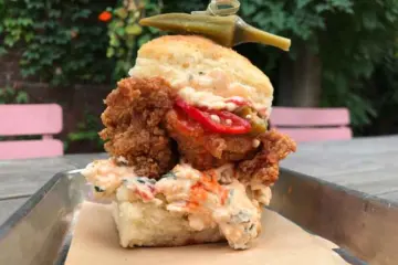 Bang Bang Hot Pickle for Honey Butter Fried Chicken + Bang Bang Pie Clucker Collaboration
