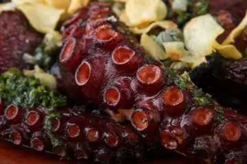 Spanish Grilled Octopus for Red Fish, Bleu Fish Opening in Hyde Park