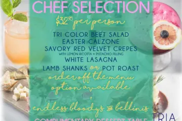 Tria Easter for Celebrate Easter Brunch at Tria