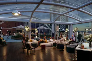 Indoor Lounges for Offshore Rooftop Opening Atop Navy Pier This Month