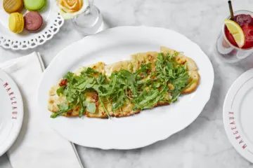 Flatbread Lunch Margeaux Brasserie for Margeaux Brasserie and Cabra Launch New Lunch Service