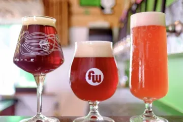 Funkwerks Glasses for Funkwerks and The Bruery at Tuman’s Tap & Grill