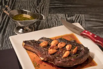 Perry’S Steakhouse Grille 16 Ounce Bison Cowboy Chop With A Classic Chimichurri Available All Day On Father’S Day June 16 for Perry’s Steakhouse & Grille 16 ounce Bison Cowboy Chop on Father’s Day