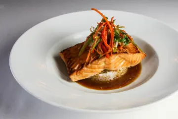 Teriyaki Salmon for Ocean Prime Chicago Unveils Millennium Park Summer Concert Series Prix Fixe Menu