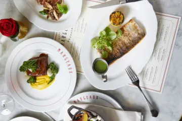 Margeaux Dinner January 2019 Table Spread for Margeaux Brasserie Honors Julia Child’s Birthday with Inspired Tasting Menu