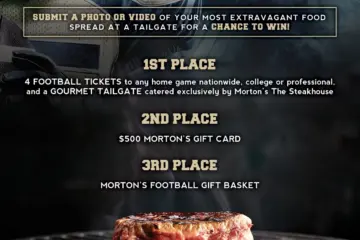 Tailgate for Morton's the Steakhouse Tailgate Experience Giveaway