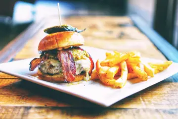 Bring Da Heat Burger for Lucky Strike Social Offering Exclusive Locals Only Promotion Every Wednesday