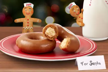Kkd Holiday Gingerbread Media Image Final for KRISPY KREME® Launches Gingerbread Glazed & NEW Gingerbread Glazed Original Filled with Cheesecake Doughnuts