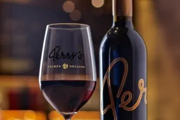 Perrys Reserve Big Red Blend for Perry’s Steakhouse & Grille Offers 40th Anniversary Commemorative Wine Glasses