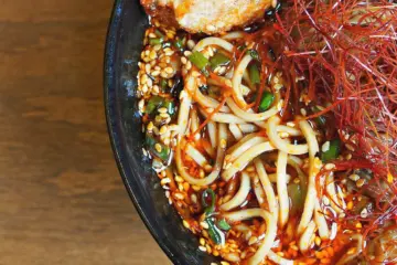 Hell Sauce Cover for Strings Ramen Now Offers Jars of Hell Sauce to Go