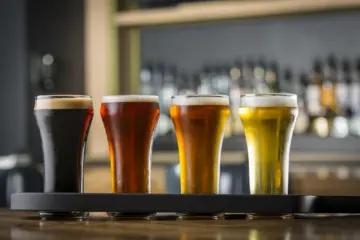 Whirly Ball Beer Flight 1 for Breast Cancer Awareness Month at WhirlyBall