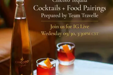 Travelle Live Social Media for Travelle + Cincoro Tequila: Cocktail + Food Pairings Class