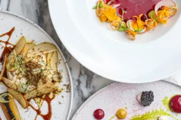 Travelle Dishes for Travelle at The Langham x Green City Market Virtual Event