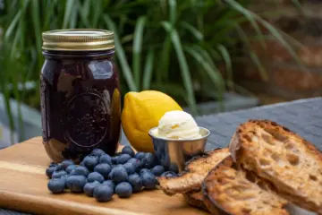 Blueberry Jam for Inspired Holiday Home Recipes Courtesy of Chicago Restaurants