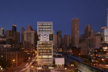 Godfrey Hotel Chicago Front View for Clothing Drive Benefiting AMVETS at The Godfrey Hotel Chicago: Friday, Dec 18th
