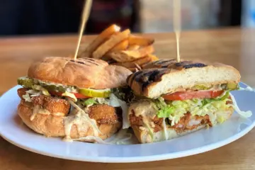 Macs Wood Grilled Shrimp Po Boy 2 8 21 for Mardi Gras Specials at Mac’s Wood Grilled