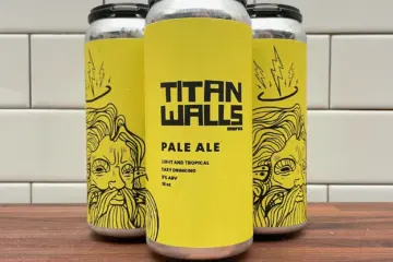 Titan Walls Pale Ale 4Pk for Art x Beer: Titan Walls Art Festival Happening Saturday, August 21 at District Brew Yards