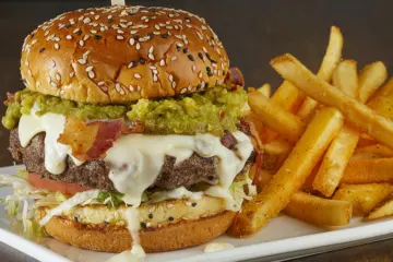 Guacamole Bacon Burger for Miller's Ale House Introduces New Lunch Menu Items