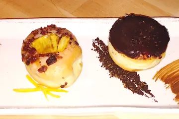 firecakes platter for Donut Weekend at Osteria La Madia