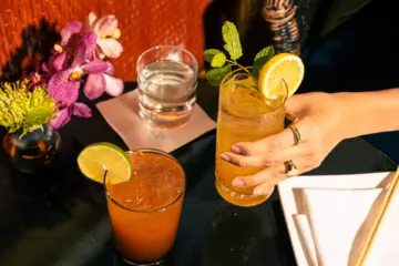 De Peche Mode And Highland Park Sunrise At Le Colonial Chicago for Le Colonial Featuring Cocktails to Benefit the Victims of the July 4th Highland Park Shooting