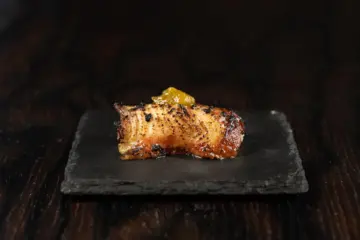 Fresh Water Eel Fried In Bone Marrow And Poblano Yuzu Kosho 1 for Sushi by Scratch Restaurants Opening in River West this February