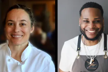 Sarah Stegner And Sebastian White Headshots 2000 5X10 for Chefs Sarah Stegner and Sebastian White Team Up to Benefit The Evolved Network at Prairie Grass Cafe on Thursday, February 2