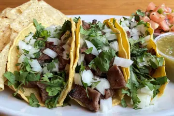 Macs Wood Grilled Steak Tacos for Cinco De Derby Specials at Mac’s Wood Grilled
