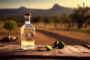 Tequila 8 Bit Bottle for Tequila Tuesday Happy Hour at Tuman’s Tap & Grill