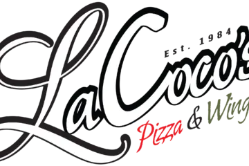 La Cocos Pizza Wings Logo 4C 10 26 23 for March Madness on 47th at La Coco's