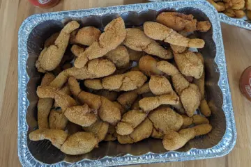 Lawrences Fried Frogleg 2024 0001 Frog Leg Tray for Lawrence’s Fish & Shrimp to Celebrate a Food Holiday that Only Arrives Every 4 Years