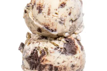 Jenis Miso Butterscotch Brownie Cone for Fall Flavors from Jeni’s: Bay Leaf, Miso, Sweet Potato and Rye