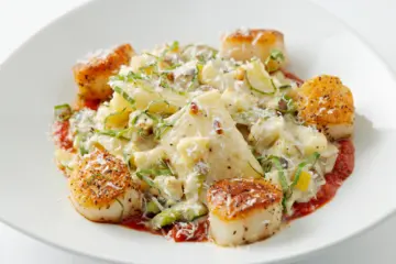 Seared Scallop Pasta Low Res Perrys Steakhouse 20240822 317 for Perry’s Steakhouse Launches New Menu & September Promotions