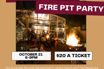 Fire Pit Party With Lardon for 12th Anniversary Fire Pit Parties at Table, Donkey and Stick
