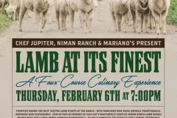 Lamb Dinner for Frontier Chicago Hosting Lamb Centric Dinner February 6th Featuring Chef Brian Jupiter and Niman Ranch