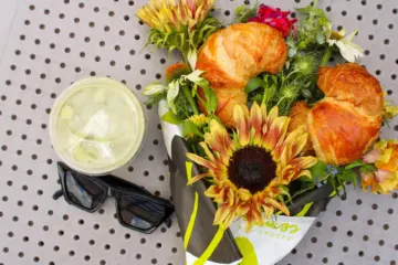 Image for Croissant Flower Bouquet: Bucktown Garden Walk x Goddess and Grocer, July 13th
