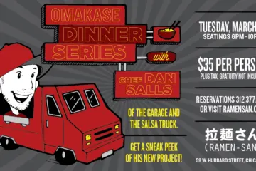 Garage Pop Up Omakase FB for Pop up Omakase with The Salsa Truck at Ramen san