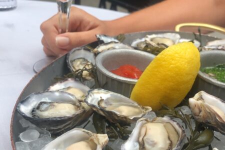 Maple Ash Oysters 1 for Mavens & Aficionados Hosting Antinori Wine Dinner August 13 and 8 Bar Launches New Happy Hour