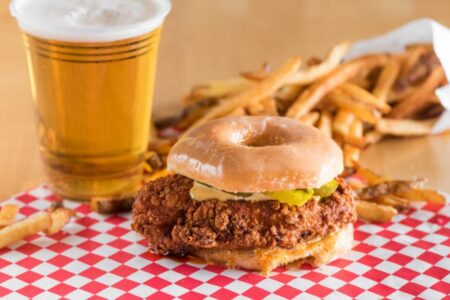 Fry The Coop Donut Sandwich for Where to Order Takeout During the Cold Days of Winter
