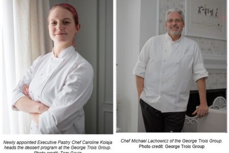 Caroline Kolaja And Michael Lachowicz for Pastry Chef Caroline Kolaja Joins George Trois Group