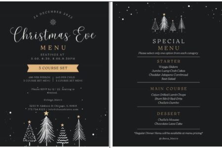 Che Sas Holiday Graphic for CheSa’s Bistro and Bar Celebrates Christmas Eve in Avondale