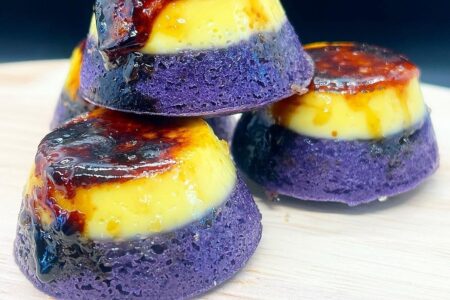 Chicago Test Kitchen Mini Ube Brûlée Cakes for Manila Zoo: Chicagoland is Back for Second Year