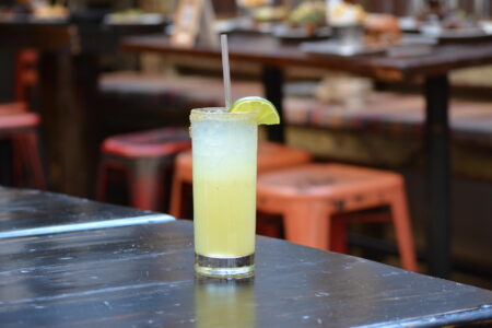 Tanteo Jalapeno Pineapple Marg Pc Clouise for National Spicy Margarita Day at Frontier