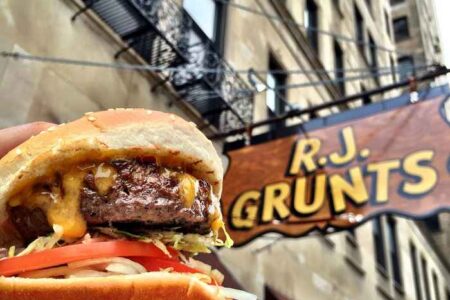 RJ Grunts Burger for Easter Brunch at R.J. Grunts