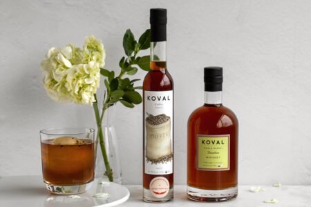 Awakened Old Fashioned Bottles for KOVAL Distillery Announces Partnership with Intelligentsia Coffee