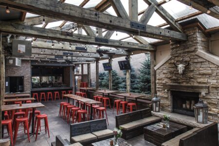 Beer Garden 1 for Labor Day BBQ at Frontier