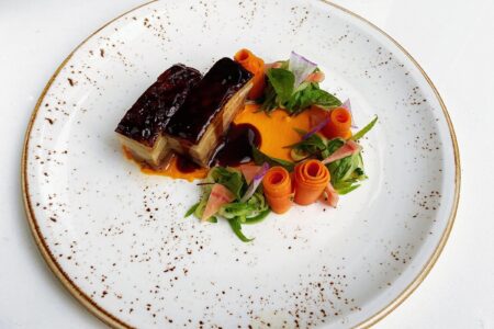 Braised Pork Belly for Travelle at the Langham Introduces New Seasonal Dishes